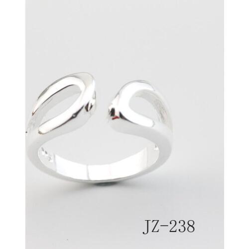 WQQCR Fashion New Sterling Silver Color Color 925 Ladies Boutique Wedding Ring Silver Color Color 925 Ring Fashion Jewelry