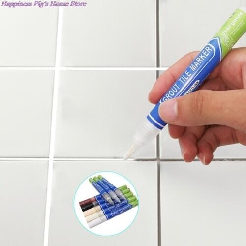 1pc Gap Repair White Tile Refill Grout Pen Waterproof Mouldproof Filling Agents Wall Porcelain Bathroom Paint Cleaner