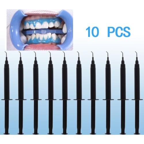 10 pcs set of professional teeth whitening gum protection gel gutta percha pen replacement pen clinic gum barrier gutta dam