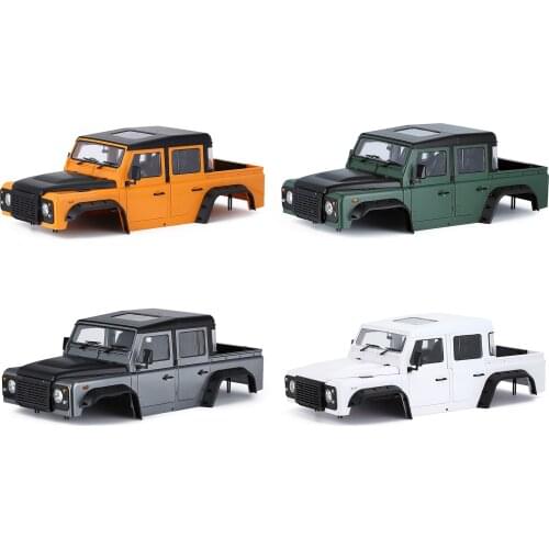 313mm 12.3in Wheelbase D130 Defender Pickup Body Shell for 1/10 RC Crawler Car Traxxas TRX4 TRX-4 Axial SCX10 90046