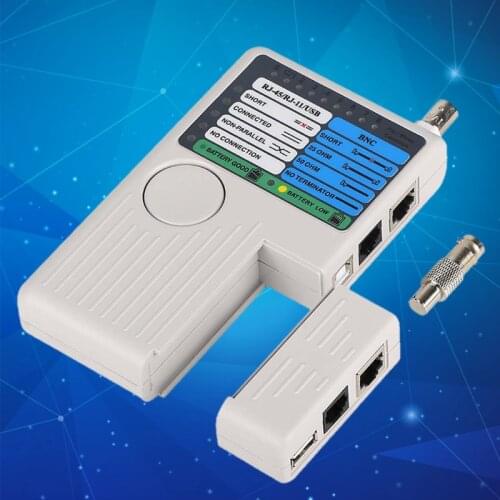 4 in 1 Remote RJ11 RJ45 USB BNC LAN Network Cable Tester for UTP STP Cables Tracker Detector Tool