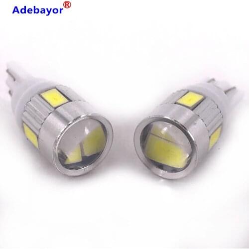 450PCS T10 W5W LED Lights 168 194 Car Wedge Side Bulbs White 6000K Auto Dome Door Map lights 5630 6SMD 10SMD 6 Smd Led DC12V