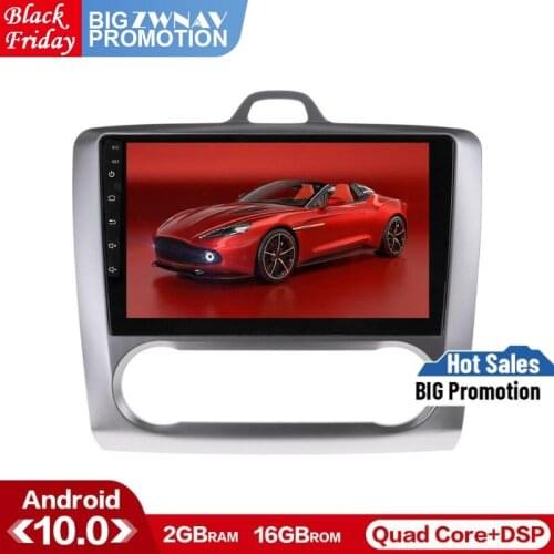 Free map Android 10.0 Car Stereo DVD Player GPS Glonass Navigation For Ford Focus 2004-2011 Video Multimedia Radio BT head unit