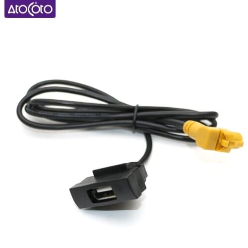 Car 4 Pin Interface Extend Cable Adapter for Skoda Octavia RCD510 RNS315 Radio USB Button Headunit Panel