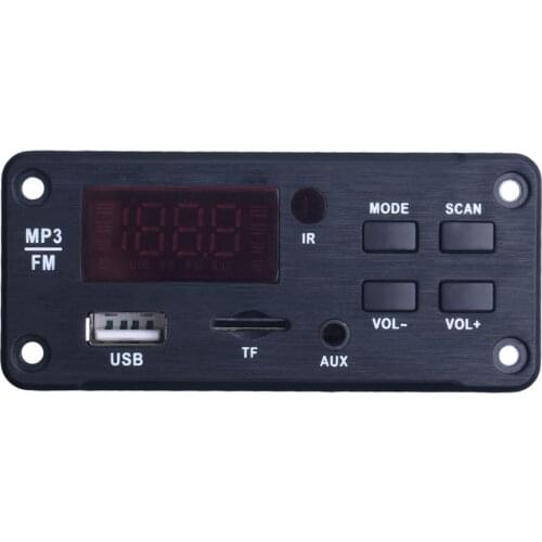 Wireless Bluetooth 5.0 MP3 WMA Decoder Board Audio Module Support USB TF AUX FM Audio Radio Module For Car accessories