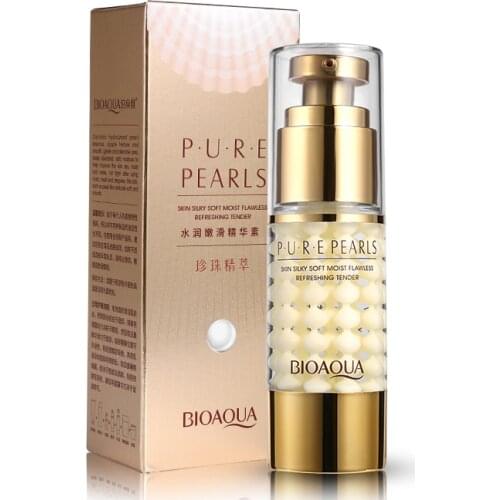 BIOAQUA Brand Skin Care Pure Pearl Essence Collagen Hyaluronic Acid Face Moisturizing Hydrating Anti Wrinkle Anti Aging Cream