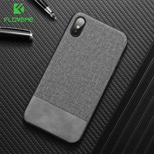 FLOVEME Cloth Leather Phone Case For Huawei P20 Lite Mate 20 10 Pro Splice Case For Huawei Honor 8X 10 Lite Y9 2019 Cover Coque