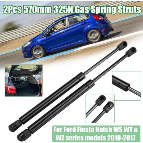 2pcs Car Tailgate Boot Gas Struts Gas Spring For Ford Fiesta Hatch WS WT WZ series models 2010-2017 570mm 325N