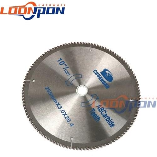Carbide Circular Saw Blade 10inch for Wood Aluminum Cutting 40/60/80/100/120T