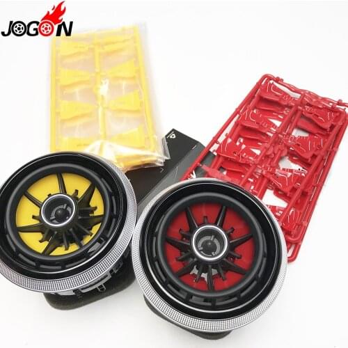 Red Yellow For Audi A3 8V 2013 2014 2015 2016 Pre-facelift Car Styling Air Condition AC Vent Outlet Blade Cover Accessories