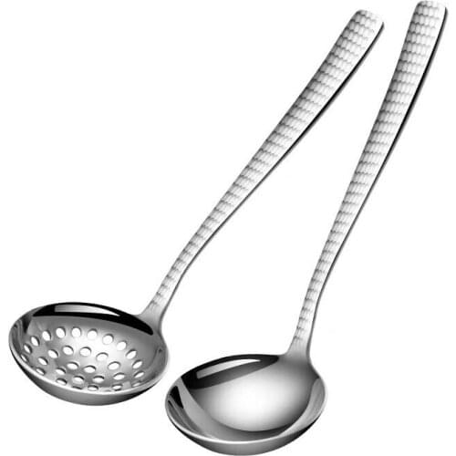 Stainless Steel Soup Spoon/Colander Durable Anti-Corrosion Kitchen Utensils for Soup Hot Pot Kitchen Accessories Cooking Tool LB