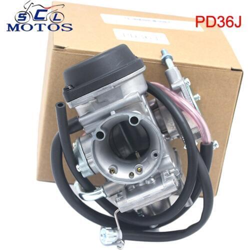Sclmotos - PD36J 36mm Modified Motorcycle Carburetor Carb ATV Quad for Kawasaki KLF400 KSF400 KVF400 For Suzuki LTZ400 Racing