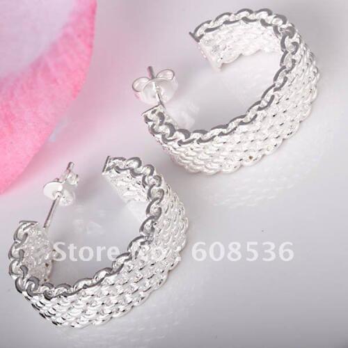 Fashion jewelry, Silver color platedearring, jewelry,Brand New E39