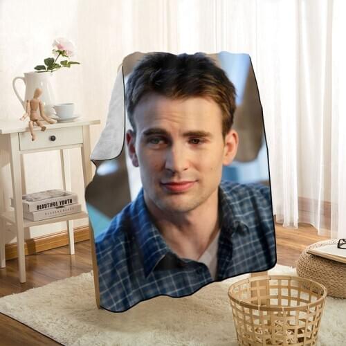 New Arrival Chris Evans Blankets Printing Soft Blanket Throw On Home/Sofa/Bedding Portable Adult Travel Cover Blanket 1201
