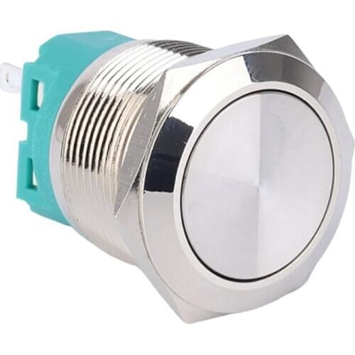 New type 22mm Waterproof Momentary Latching Stainless Steel Metal Doorbell Bell Horn Push Button Switch Car Auto EnginePC