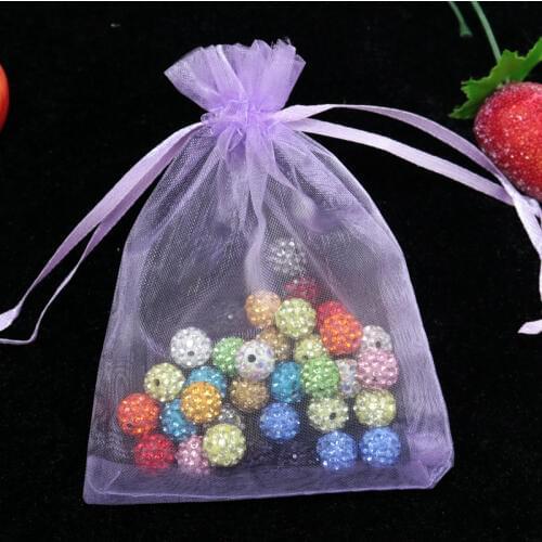 Wholesale 200pcs/lot Small Orchid Organza Bags 11x16cm Wedding Christmas Gift Bag Jewelry Candy Gifts Packaging Bag Pouches