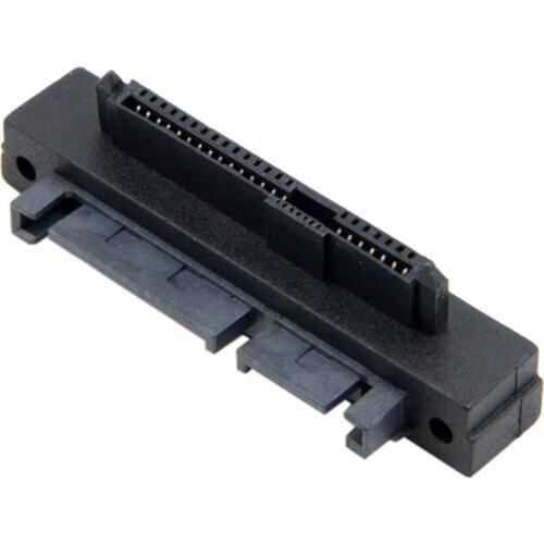 CYSM Right Angled 90 Degree SFF-8482 SAS 22 Pin to 7 Pin + 15 Pin SATA Hard Disk Drive Raid Adapter
