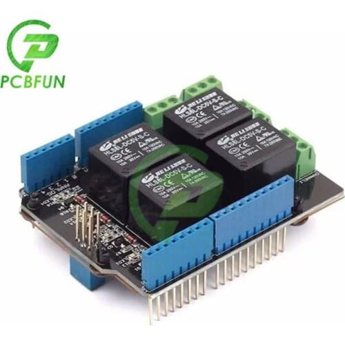 Relay Shield v3.0 4 Way Relay Control Expansion Board for Arduino
