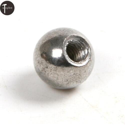 1PC 10mm M4 Threaded Carbon Steel Ball Rod Ends For 3D Printer Magnetic Joints Silver Tone 3D Printer Ball