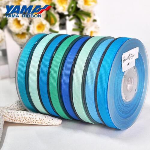 YAMA 3/16" inch 5mm 250 yards/lot light Blue Series Wholesale Grosgrain Ribbon for Diy Dress Accessory House Wedding Decoration
