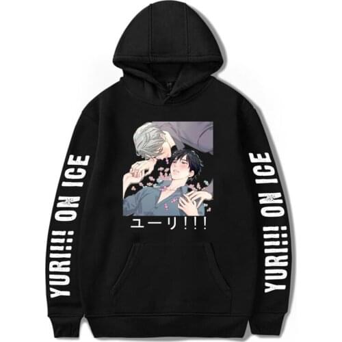 Yuri! On Ice Hoodies Manga Men/Women Fashion Anime Hooded Tops Sweatshirt Streetshirt Printed Unisex Pullover Harajuku Clothing