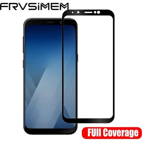 FRVSIMEM Full Glass For Samsung Galaxy A8 2018 A530f Plus A730 A730f A 8 A6 A6+ Screen Protective Tempered Glass Protector Film