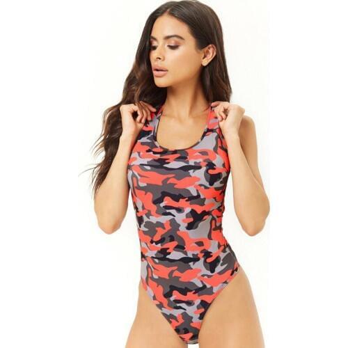 Womens Bikini set Swimsuit Camouflage Print Swimwear Bathing Beachwear jump suit Sexy bikini mujer 2020 body suit