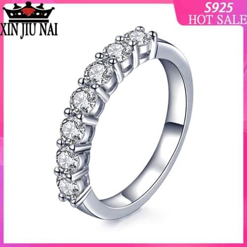 S925 sterling silver simple female ring proposal marriage engagement birthday anniversary gift diamond rings for women