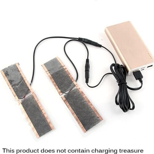 1 Pair USB Heated Insoles Foot Warming Pad Feet Warmer Sock Pad Mat Winter Outdoor Sports Heating Shoe Insoles Winter Warm