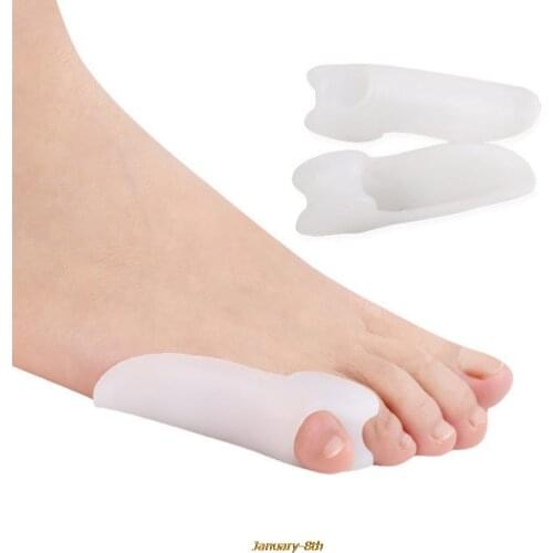 1Pair Little Toe Pinkie Foot Thumb For Daily Use Hallux Valgus Silicone Correction Gel Toe Bunion Guard Foot Care Toe Separator