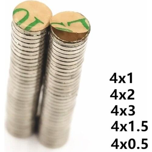 10-100piece 3M 300LSE magnetic Adhesive Round Sticker Circle magnetic 4mm Belt with 3M self - adhesive