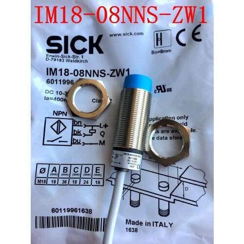 100% New Original Sick proximity switch IM18-08NNS-ZW1 IM18-08BNS-ZW1 IM18-08NPS-ZW1