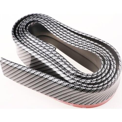 2.5m Car Bumper Lip Protector Fiber Rubber Car Front Bumper Lip Sticker Body Kit Car Styling Auto Accessories