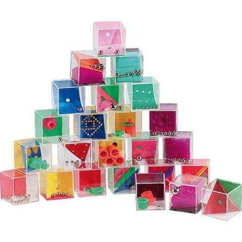 24Pcs Decompression Puzzle Toy Gravity Balance Bead Set Mini Labyrinth Cube Game Y4UD