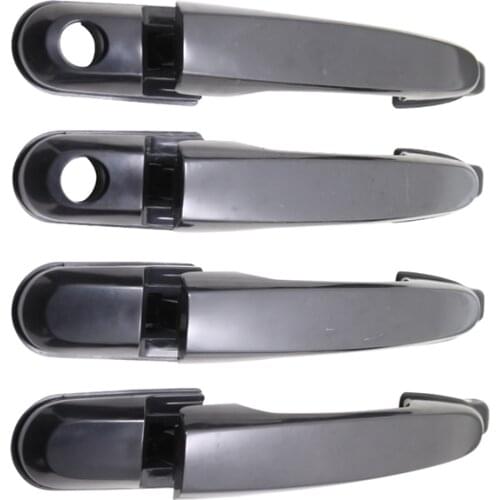 4PCS BLACK EXTERIOR DOOR HANDLE FOR HYUNDAI TUCSON 2005-2009 2005 2006 2007 2008 200982650-2E020 82660-2E020 83650-2E020