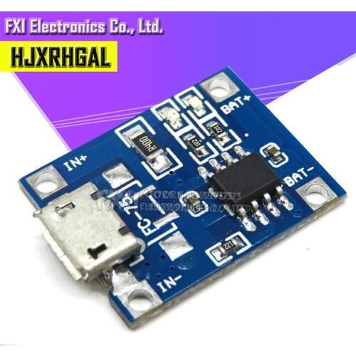 5PCS USB 5V 1A TP4056 Lithium Battery Charger Module Charging Board With Protection Dual Functions 1A Li-ion