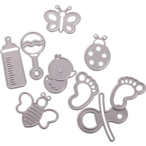 9pcs/set Cutting Dies Stencil for Scrapbooking Embossing Album Paper Card