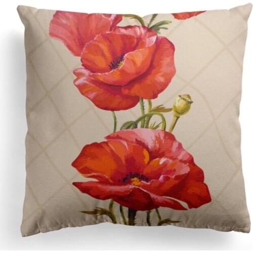 Africa fruit printing sofa leaf designs print flower polyester cushion cover