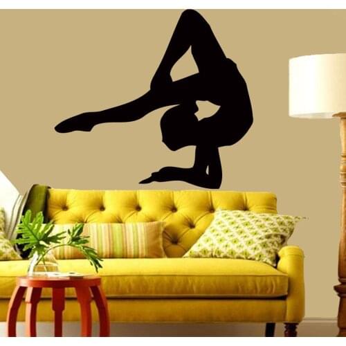 House Decoration Removable Wall Sticker Girls Yiga Studio Vinilos Wall Decal Living Room Vinyl Paper Art Dance Mural CW-40