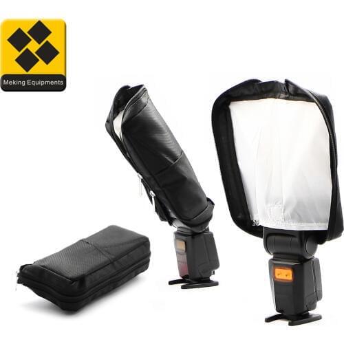 3 in 1 Functional Bag for Speedlite Snoot With Reflective Lining Wear-resisting Pouch Snoot Storage Bag White Flash Diffuser