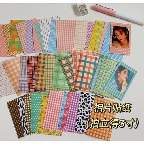 Korea Ins Creative Polaroid 3-Inch Photo Border Sticker Kawaii Scrapbook Photo Album Photo Stationery DIY Decoration Sticker
