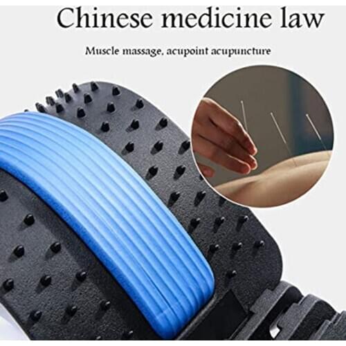 Back Massager Stretcher Fitness Massage Stretch Relax Stretcher Lumbar Support Spine Pain Chiropractic