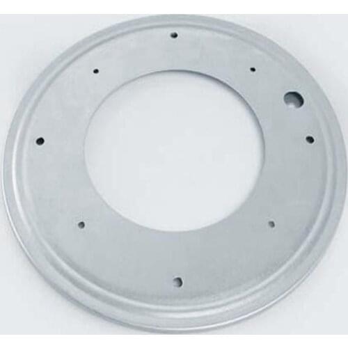 Silver 360 Degree Rotary Table Iron Round Turnplate Furniture Hardware Display Cabinet Hollow Turntable