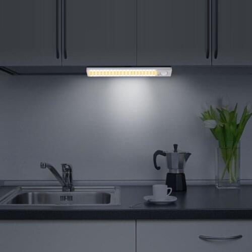 Cupboard Wardrobe Motion Sensor Light Bed Lamp Stairs Kitchen LED Under Cabinet Night For Closet LED Closet Light