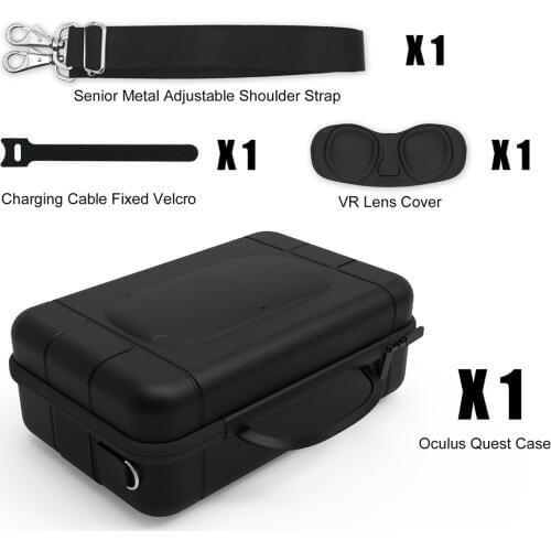 Large Capacity Travel Bag for Oculus Quest VR Gaming Headset Accessories VR Touch Controllers Storage Bag Waterproof Case