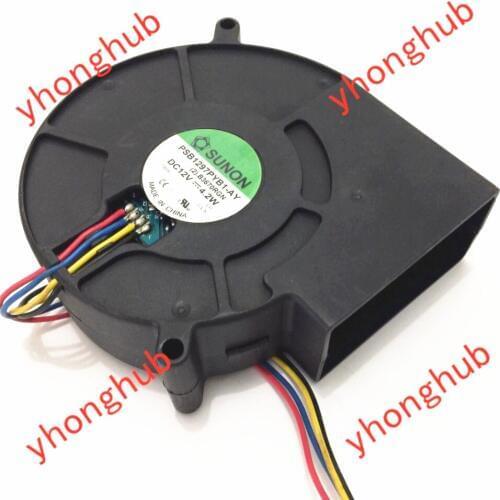 SUNON PSB1297PYB1-AY (2)B3670RGN DC 12V 4.2W Server Cooling Fan