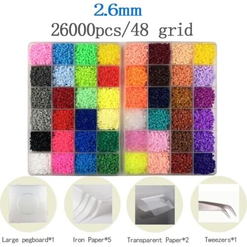 24/48colors box packing Hama beads Education Iron beads PUPUKOU Beads 100% Quality Guarantee perler Fuse beads diy toy