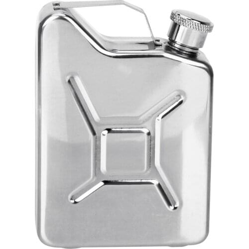 Gasoline Bucket Style Hip Flasks Drinkware Whisky Vodka Bottle Kit 5oz Stainless Steel Alcohol Wine Container