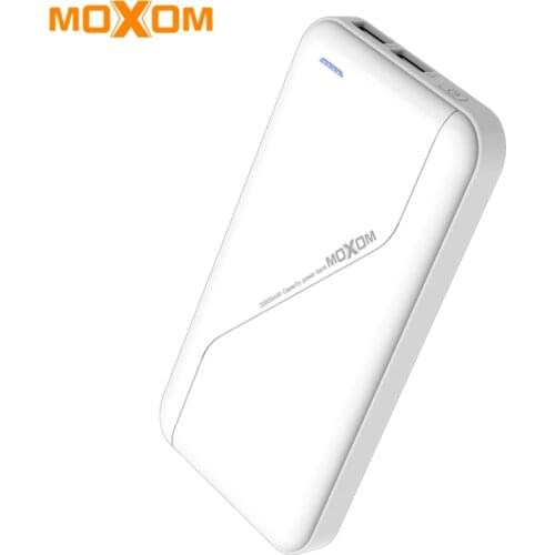 MOXOM Power Bank 20000mAh Dual USB Power Bank Phone Charger For iPhone 8 X Xiaomi Fast Charging Powerbank Battery Charger