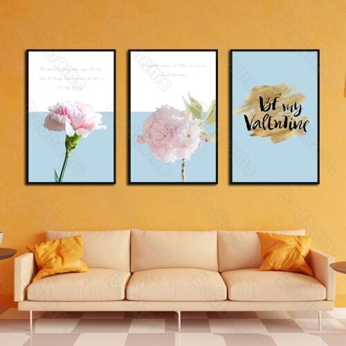 Waterproof Ink Painting Flower Painting Sofa Background Wall Bedroom Dining Hall Corridor Porch Canvas Hanging Painting